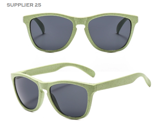 custom sunglasses eco friendly wheat straw for logo green